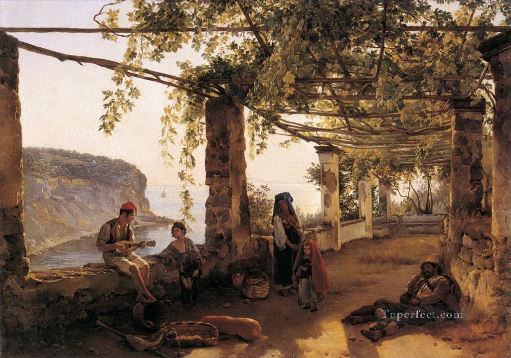 terrace at sorrento wga21179 Sylvester Shchedrin Russian Oil Paintings